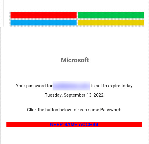 Password phishing…another example
